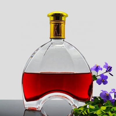 Elegant Glass Vodka Gin Bottle 500ml 750ml 1000ml Volume for Custom Glass Bottle