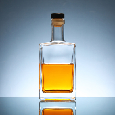 Custom Logo 500ml Glass Whisky Bottle for Vodka Gin Fruit Wine Decal Mountain Bottle