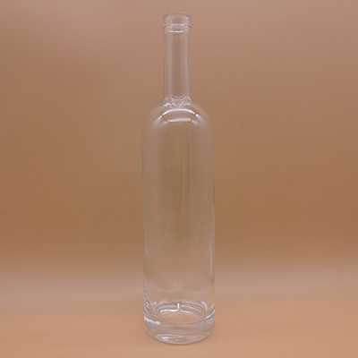 Custom Design 75cl Whisky Bottle 0.75l Extra Flint Cork Vodka Bottle with Free Sample