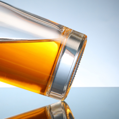 375ml 500ml 750ml 1000ml Glass Cork Top Screw GPI Top Cap Round Whiskey Vodka Brandy Spirits Bottles