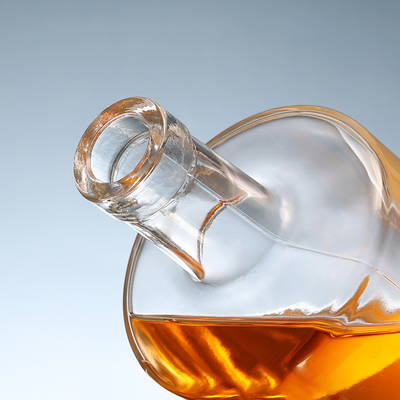 375ml 500ml 750ml 1000ml Glass Cork Top Screw GPI Top Cap Round Whiskey Vodka Brandy Spirits Bottles