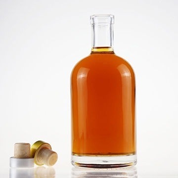 Customized Screen Printing Glass Bottle for Luxury Brandy Rum Whisky Vodka 500 750ml