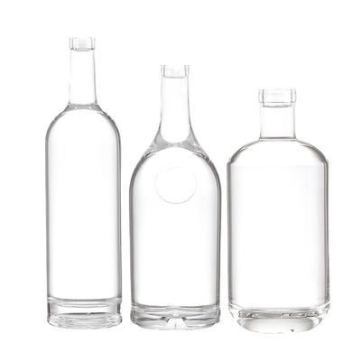 Customized 500ml Luxury Glass Liquor Bottle with 200ml/300ml/700ml/750ml Capacity