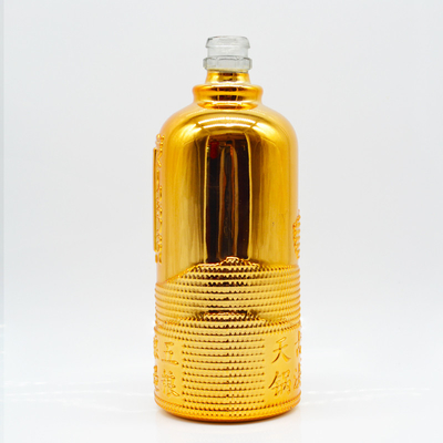 Highly OEM/ODM Customized 1000ml Clear Glass Bottles for Brandy Whisky Liquor Packaging