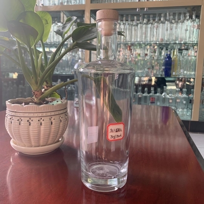 Super Flint Glass 70cl 1Liter Wide Mouth Glass Bottle for Spirits Liquor Transparent Empty