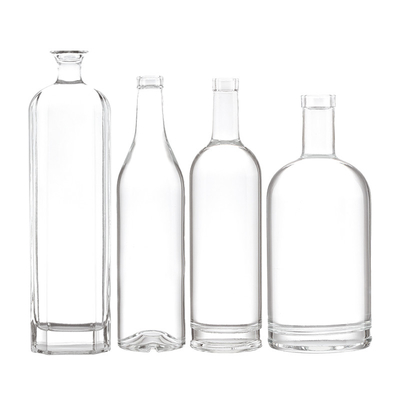 750ml Custom Glass Whisky Bottle with Inside Engraving and Acceptable Customer's Logo