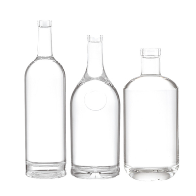 750ml Custom Glass Whisky Bottle with Inside Engraving and Acceptable Customer's Logo