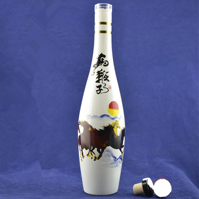 Empty Glass Bottles for Liquor and Wine 500ml 750ml 1000ml Round Shape