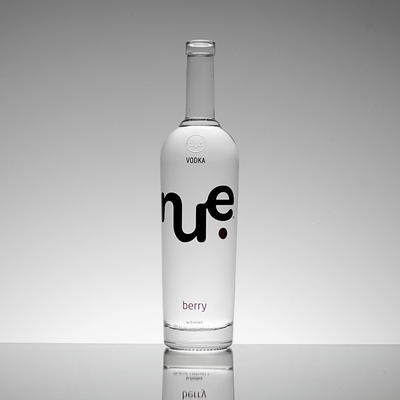 375ml 700ml 750ml Vodka Whisky Liquor Glass Bottle with Custom Design and Frost Surface