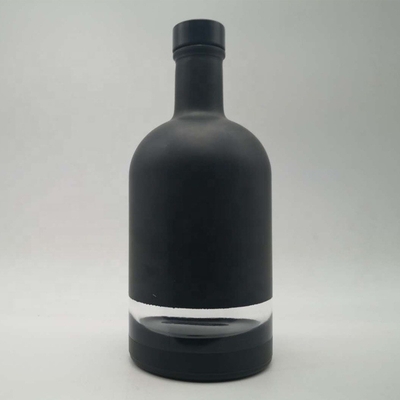Super Flint Glass 500ml 700ml 750ml Rum Vodka Whisky Liquor Gin Bottle with Glass Cork