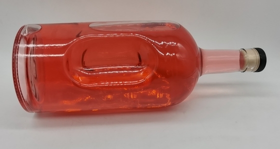 Customized Super Flint Glass Empty Bottle for 1750ml Whisky Spirit in California