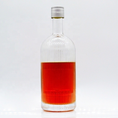 375ml 500ml 700ml 750ml 1000ml Transparent Empty Glass Bottles for Spirits Liquor