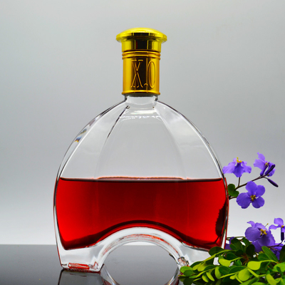 Glass Bottle Sale 750ml Empty Frosted Super Flint Spirits Liquor Bottles with Cork Top