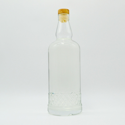 High End Clear Brandy Rum Bottles 500ml 700ml 750ml with Exquisite Craftsmanship