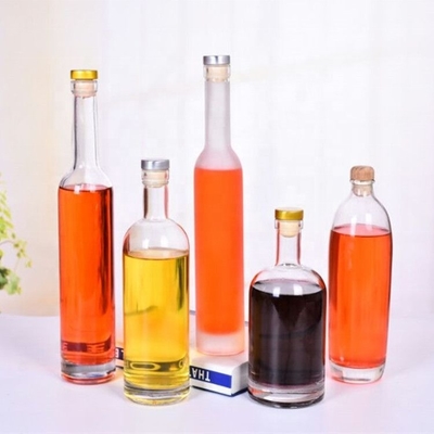 Whisky FOB and Luxury Custom Printing Empty Square Frosted Glass Bottles for Liquor