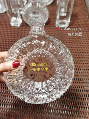 500ml Olive Oil Spirit Liquor Empty 700ml 750ml Black Vodka Whiskey Glass Bottles