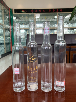 Unique Light Blue Frosted Whiskey Gun Shaped 700ml 500ml Empty Gin Bottle for Alcohol