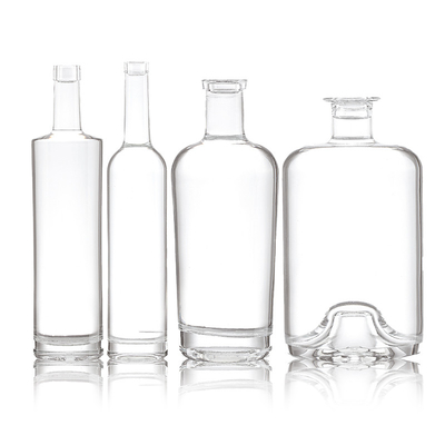 700ml 750ml 1000ml Spirit Glass Bottles with Decal Super Flint Glass Collar Material