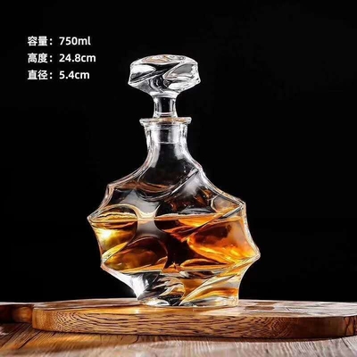 500ml/650ml/700ml/800ml Crystal White Glass Wine Decanter for Top Grade Brandy Vodka