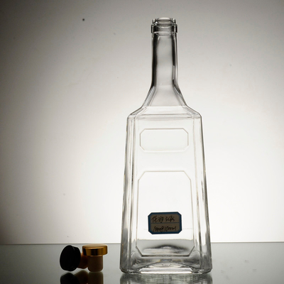 Super Flint Glass Material Glass Vodka Brandy Rum Liquor Bottle for Women Body Shaped
