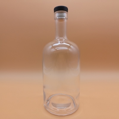 Super Flint Glass Material Glass Vodka Brandy Rum Liquor Bottle for Women Body Shaped