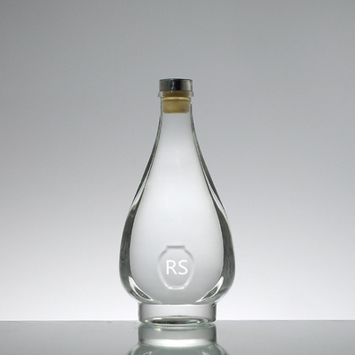Decal Surface Handling 750ml Clear Tall Glass Bottles for Wine Limoncello Liquor