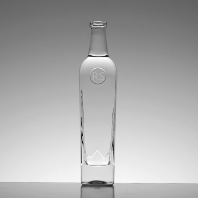 Decal Surface Handling 750ml Clear Tall Glass Bottles for Wine Limoncello Liquor