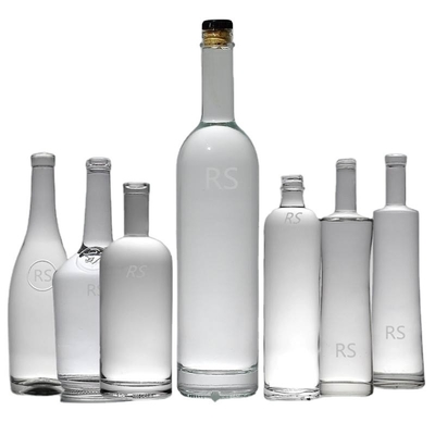 Empty Glass Rum Gin Whisky Vodka Super Flint Bottles Best for Rum 500ml 750ml Capacity