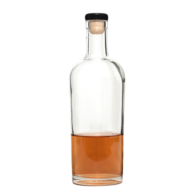 Empty Glass Rum Gin Whisky Vodka Super Flint Bottles Best for Rum 500ml 750ml Capacity