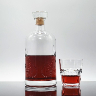 Collar Material Super Flint Glass Bottle for Customized Liquor and Spirits Packaging