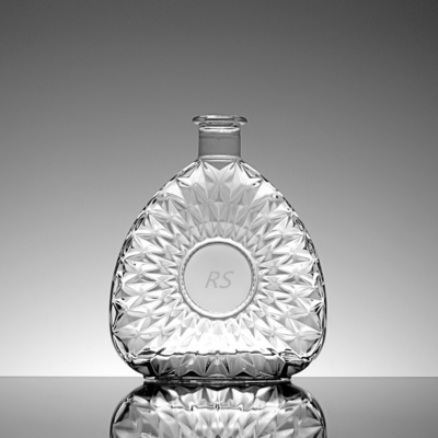 Frosted Clear Glass Bottles With Screw Caps for Wine and Brandy Painted Color OEM