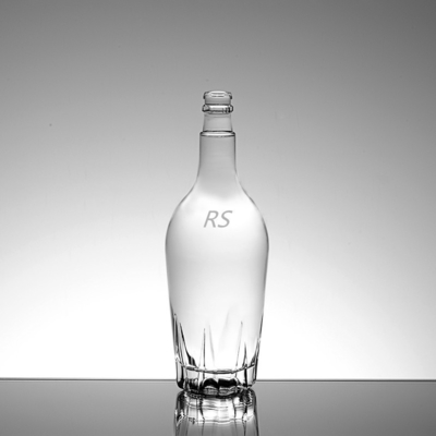 Frosted Clear Glass Bottles With Screw Caps for Wine and Brandy Painted Color OEM