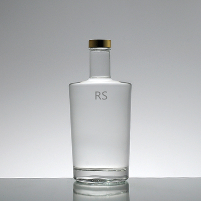 Frosted Clear Glass Bottles With Screw Caps for Wine and Brandy Painted Color OEM