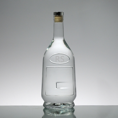 Frosted Clear Glass Bottles With Screw Caps for Wine and Brandy Painted Color OEM