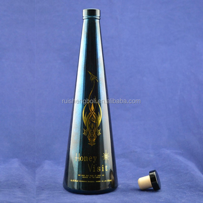 Private laber 750ml Black Glass Wine Bottles for wine/oil/whisky in Carton Packaging