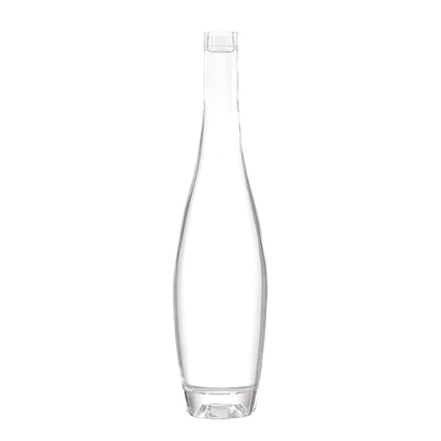 Super Flint Glass 750ml Bottle for Brandy Rum Vodka in Black Packaging and Material