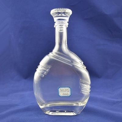 Custom Tequila Bottle with Clear Glass Material and Fast Shipping Delivery Time 20-30Days