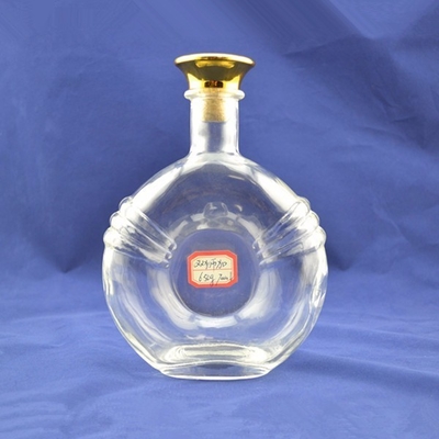 Custom Tequila Bottle with Clear Glass Material and Fast Shipping Delivery Time 20-30Days