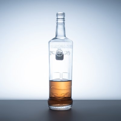 Customized 500ml/700ml/750ml Glass Bottles for Oil Whiskey Gin Liquor Vodka Packaging