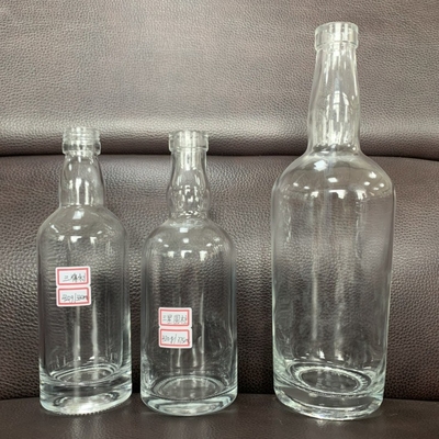 High Flint Glass Material 700ml Long Neck Empty Spirit Bottle for Whisky Liquor 375ml