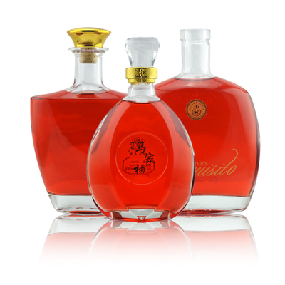 1000ml Square Painted Empty Tequila Rum Glass Bottle with Super Flint Material