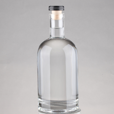 Crystal White 500ml 700ml 750ml Super Flint Glass Empty Rum Clear Liquor Bottle Designer