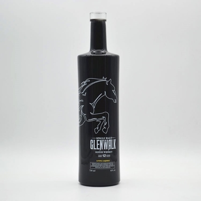 1L 750ml Clear Glass Bottle for Vodka Gin Whisky Tequila Customized Shape