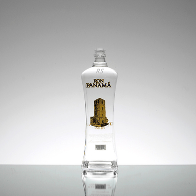 Crystal White 500ml 700ml 750ml Super Flint Glass Empty Rum Clear Liquor Bottle Designer