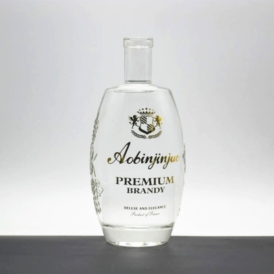 750ml Glass Bottle for Super Flint Glass Material Whisky Requirement