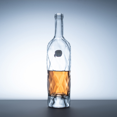 Body Material Super Flint Glass Brandy XO Mini Champagne Cylinders with Maple Leaf