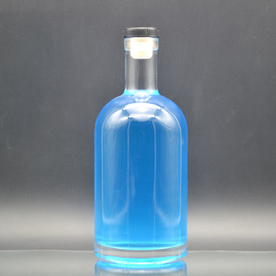 Acceptable OEM/ODM 750ml Clear Glass Wine Bottles with Super Flint Glass Material