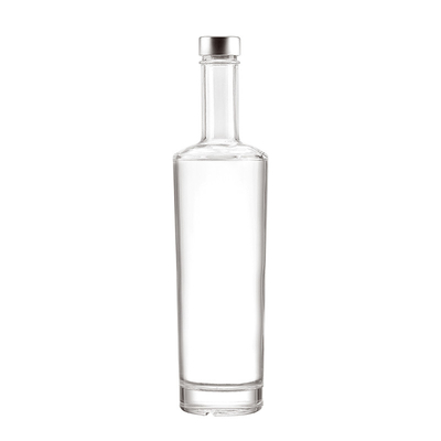 Customized Shape Super Flint Glass Collar 250ml Hot Sauce 500ml Vodka 700ml Glass Liquor Bottles