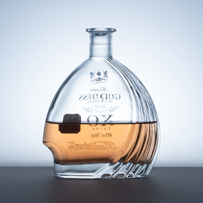 1 Litre Whiskey Glass Vodka Bottle Empty Spirit Bottle 375ml 500ml 750ml with Cork Lid