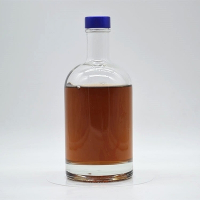 Base Selling 750ml Glass Whisky Bottles with Screen Printing Surface Handing